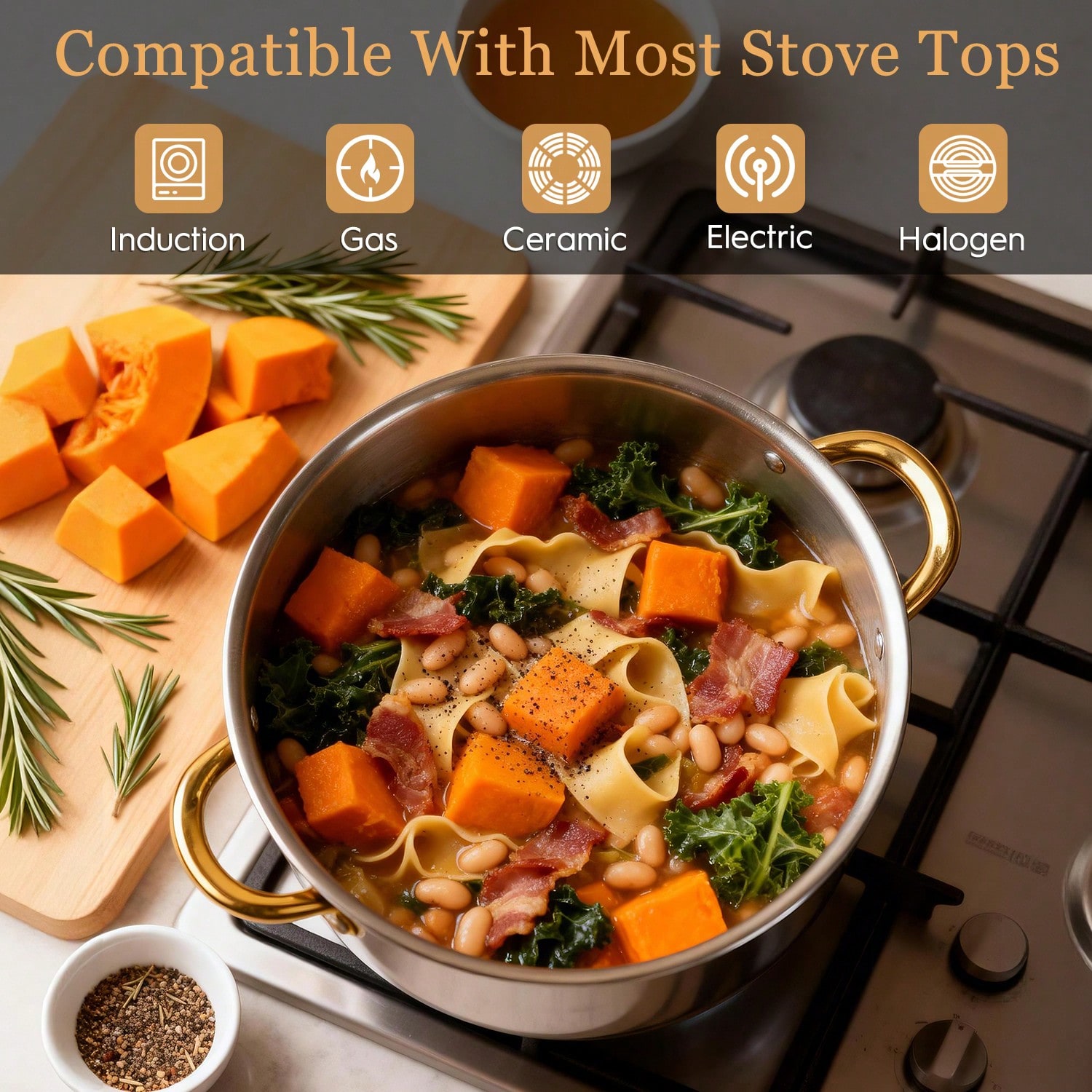 Stainless Steel Pot Set Modern - Camping Cooking Pan Set recension och pris