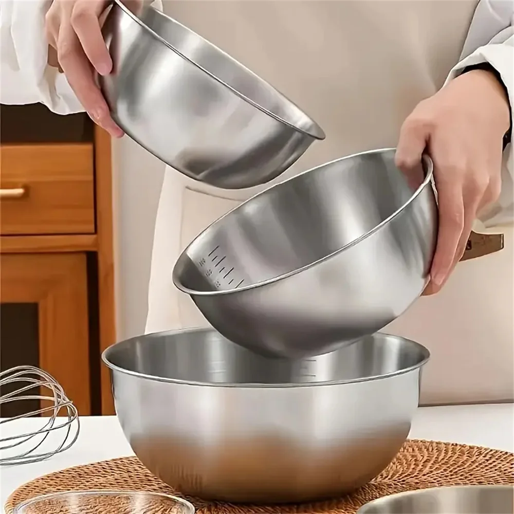 1-3 Stainless Steel Bowl Set w - Camping Cooking Pan Set recension och pris