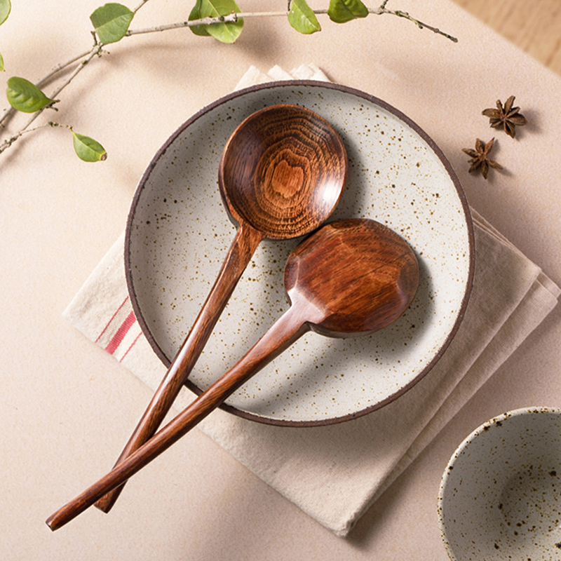 Long Handle Ramen Wooden Spoon - Japanese Camping Cooking recension och pris
