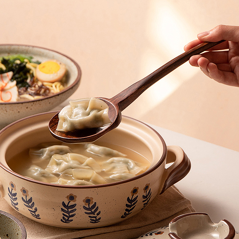 Long Handle Ramen Wooden Spoon - Japanese Camping Cooking recension och pris