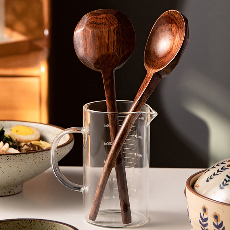 Long Handle Ramen Wooden Spoon - Japanese Camping Cooking recension och pris
