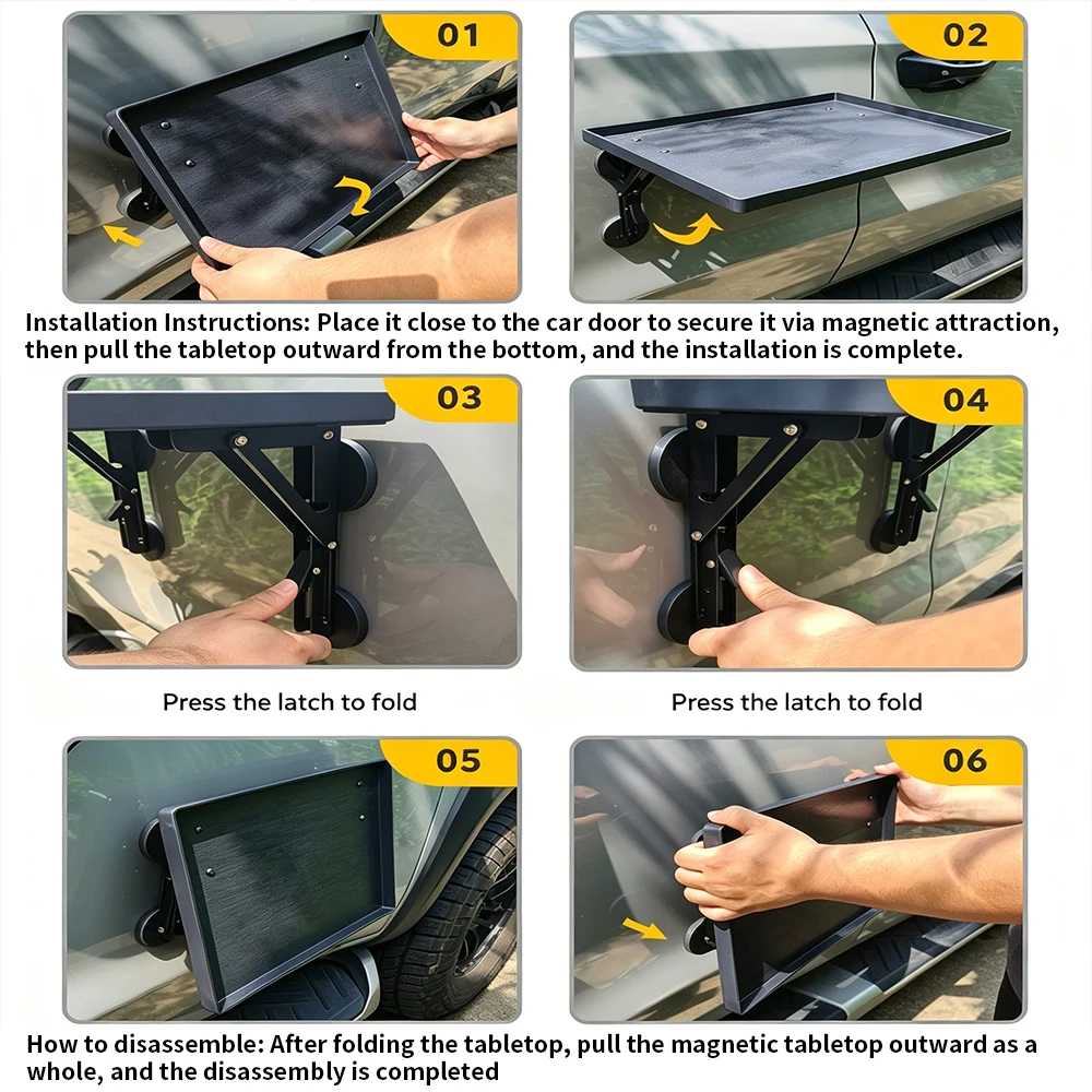 Portable Car Side Door Hanging - Camping Cooking Tray recension och pris