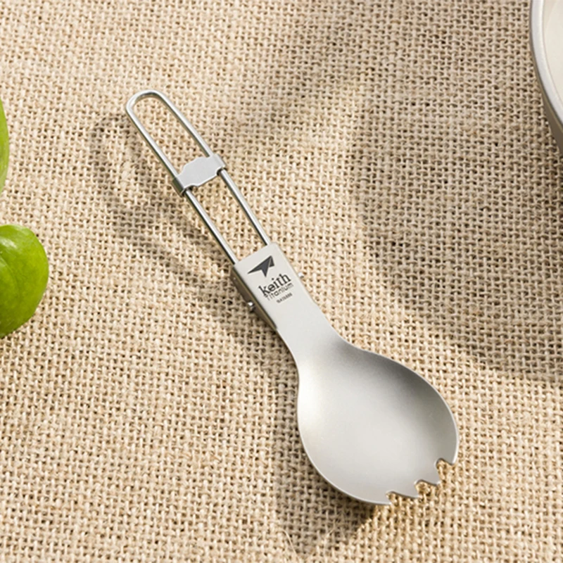 Keith Titanium Spork Foldable  - Camping Cooking Tray recension och pris