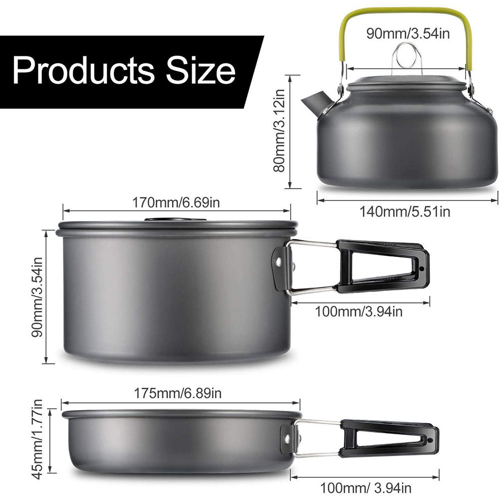 Outdoor camping cookware set m - Camping Cooking Pan Set recension och pris