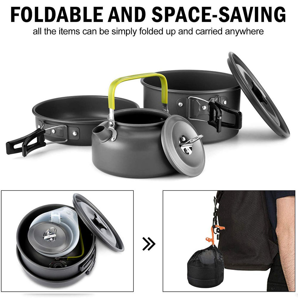 Outdoor camping cookware set m - Camping Cooking Pan Set recension och pris