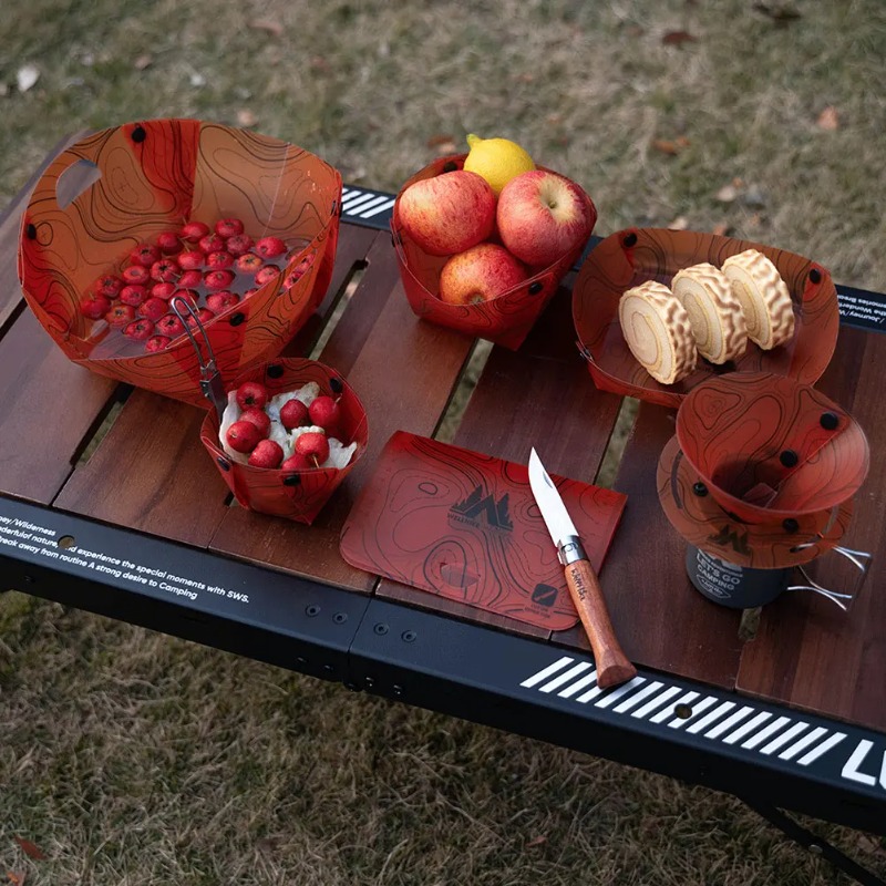 Foldable Camping Tableware Por - Camping Cooking Tray recension och pris