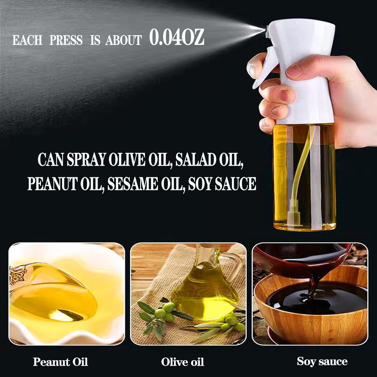 200/300ML Olive Oil Spray Bott - Camping Cooking Oil Container recension och pris
